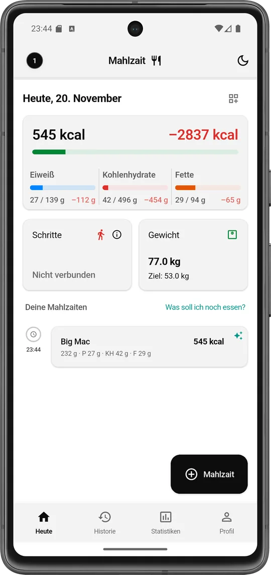 Mahlzait App Screenshot